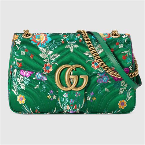 gucci marmont floral bag